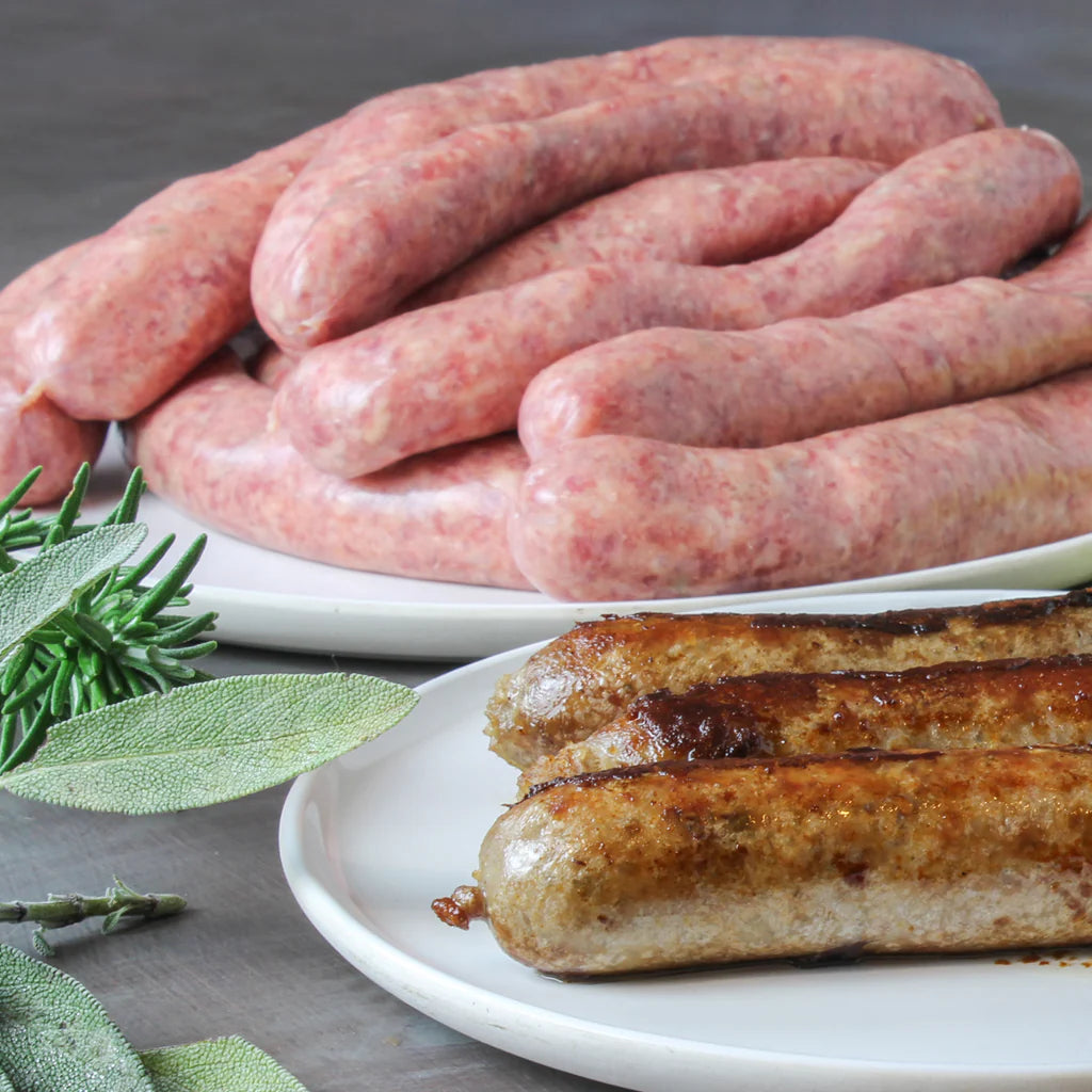 Beef sausages 100g