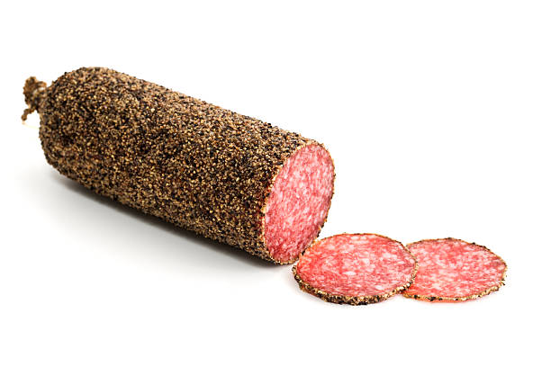 WHOLE or SLICED whole peppercorn Salami 250g